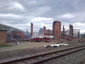SNC00206 Salamanca NY fire Philadelphia / Fancher Furniture and Luminite fire 5-8-2010