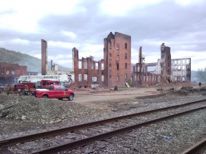 SNC00215 Salamanca NY fire Philadelphia / Fancher Furniture and Luminite fire 5-8-2010